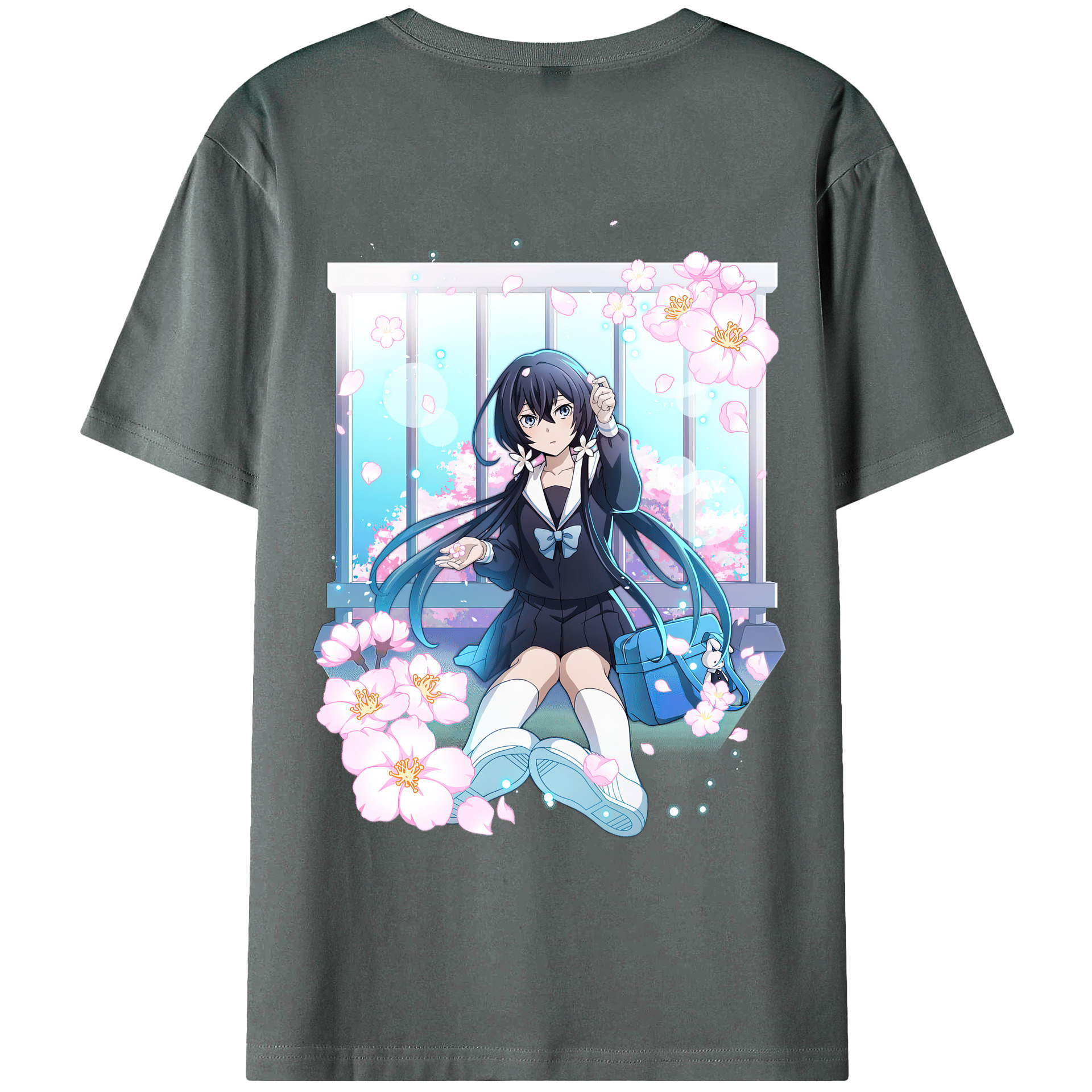 （画像用） 文豪ストレイドッグス Bungo Stray Dogs 綿100％ メンズ半袖Tシャツ（バックプリント） 通気性